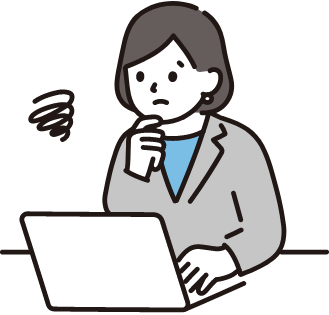 クラウドの課題に困っている女の人